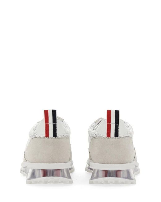Thom Browne White Tech Runner Sneaker