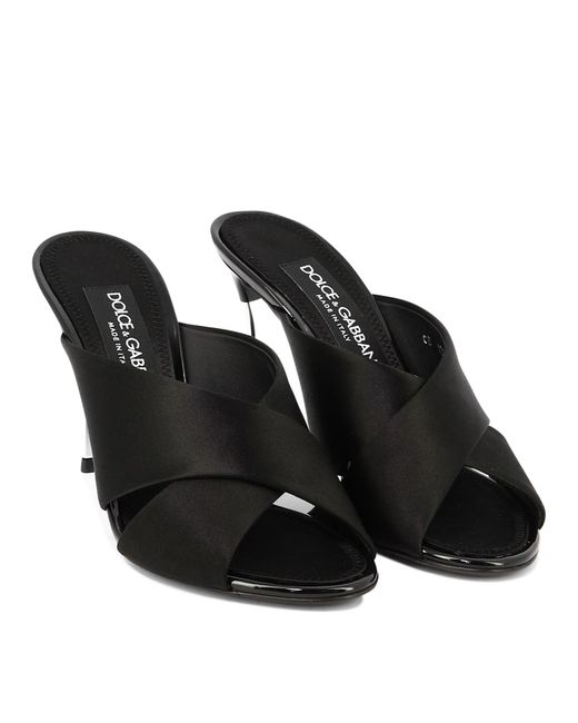Dolce & Gabbana Black "Keira" Sandalen