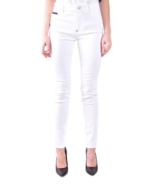 Philipp Plein White Trousers