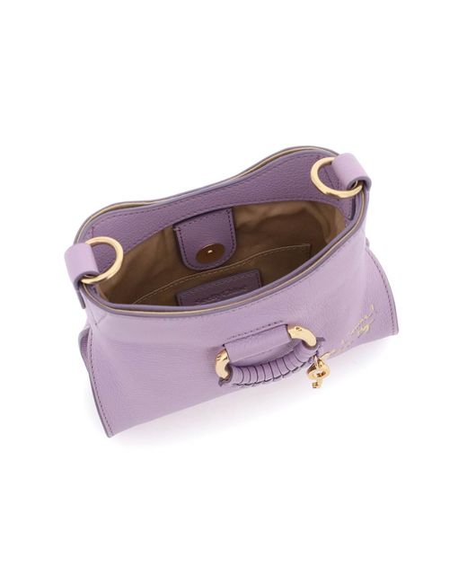 See By Chloé Purple "small Joan Shoulder Bag With Cross