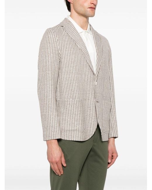 Circolo 1901 Gray Cotton And Linen Blend Jacket