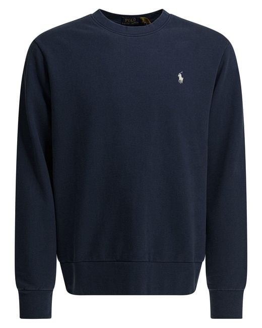 Polo Ralph Lauren Blue Sweatshirt With Logo