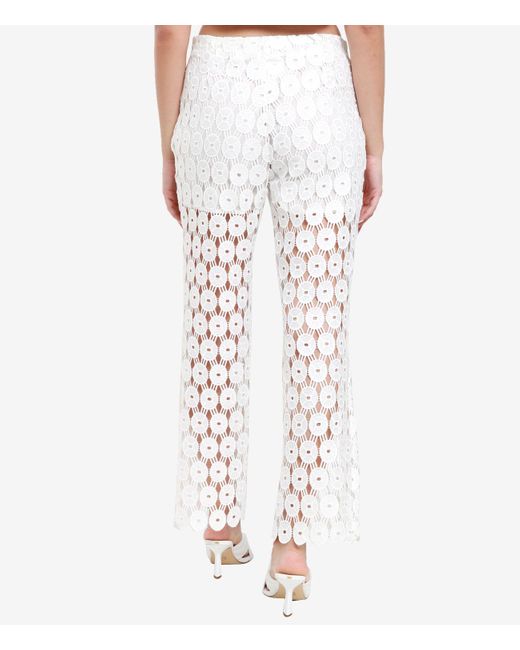 Erika Cavallini Semi Couture White Trousers