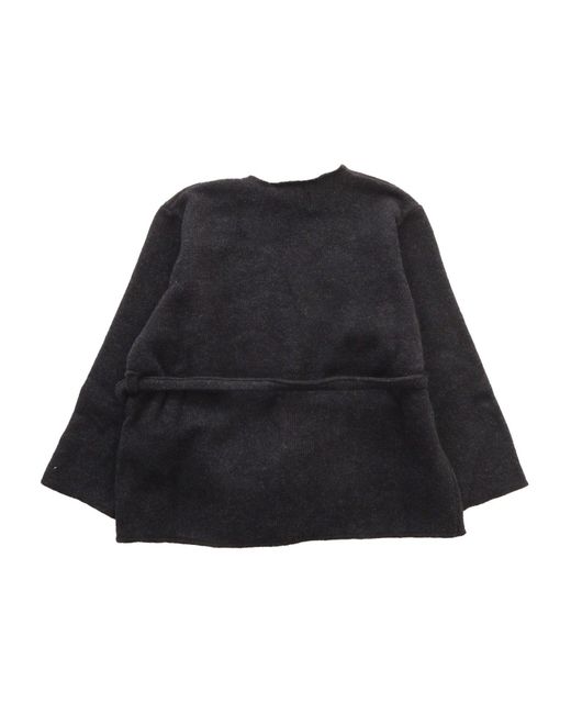 La Titta Black Miriam Cardigan Caldo Cotone