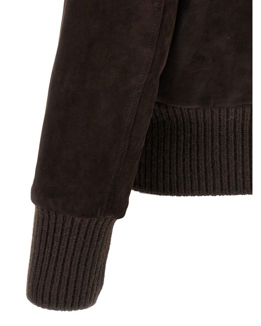 Giorgio Brato Black 'Aviatore' Jacket for men