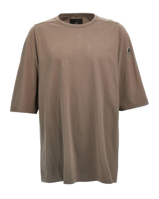 Rick Owens Brown T Shirt Moncler for men