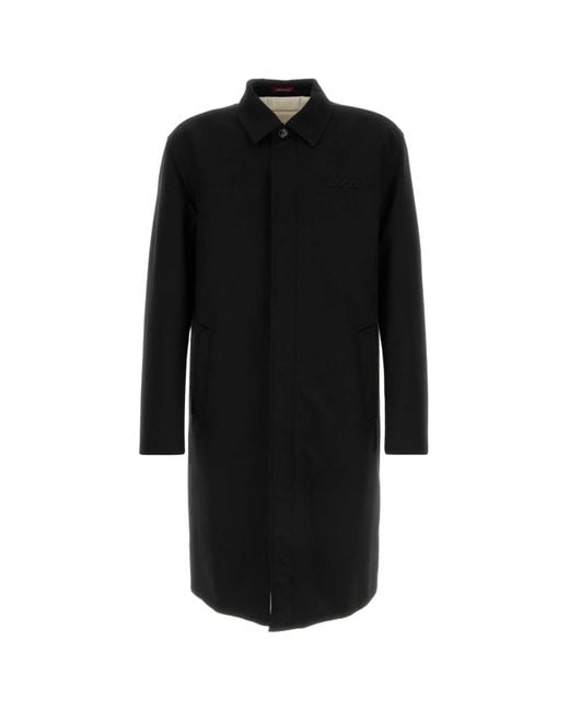 Gucci Black Wool Coat for men