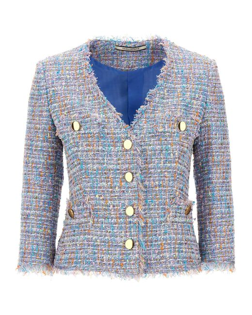Tagliatore Tweed Blazer in het Blue