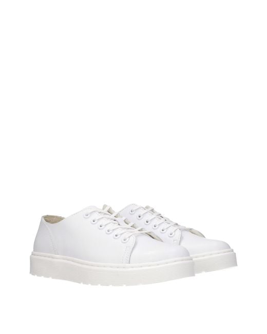 Dr. Martens White Dr. Martens Sneakers Dante Uomo Pelle Bianco/Bianco Ottico for men