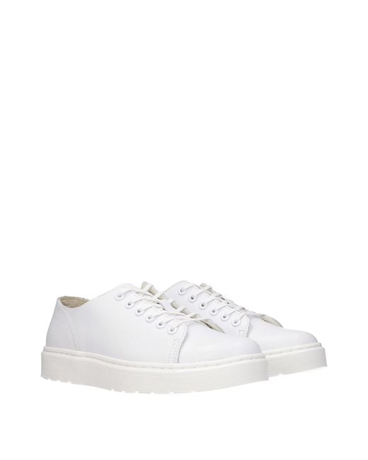 Dr. Martens White Dr. Martens Sneakers Dante Uomo Pelle Bianco/Bianco Ottico for men