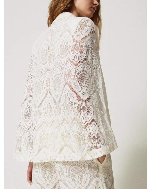 Twinset White Twin -Set -Jacken