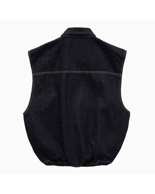 1989 STUDIO Blue Denim Vest Dark