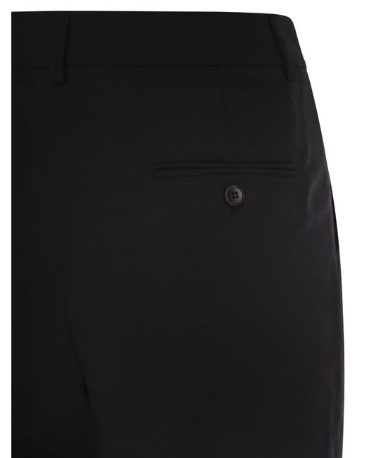 Fin de semana los pantalones de cigarrillo de lana de canon max mara Weekend by Maxmara de color Black