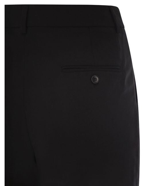Weekend by Maxmara Black Weekend Max Mara Canon Wool Cigarette Trousers
