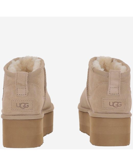 Ugg Brown Classic Ultra Mini Platform Stiefel