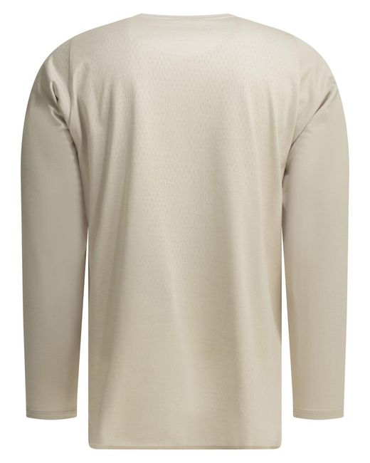 Goldwin Natural "Paneled Mesh L/S" Crew Neck T Shirt