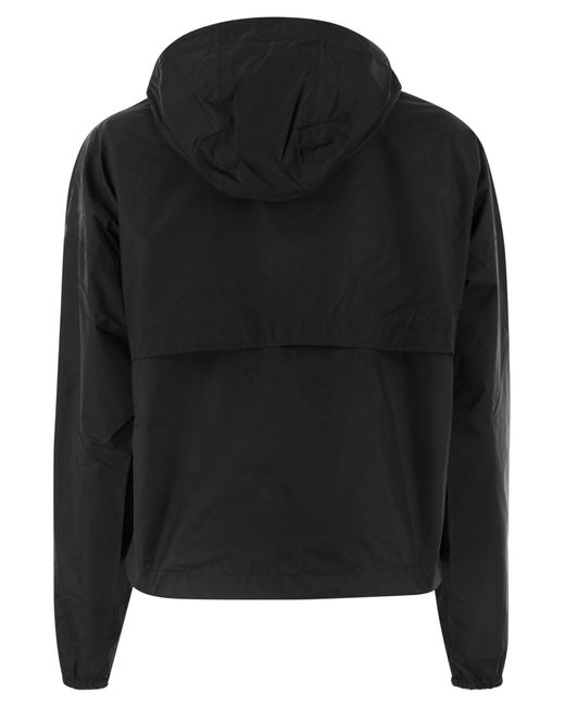 K-Way Black Laurette Plus Reversible Hooded Jacket