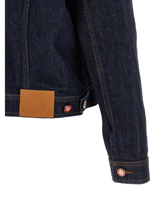 Chaqueta de mezclilla de Casablanca de hombre de color Blue