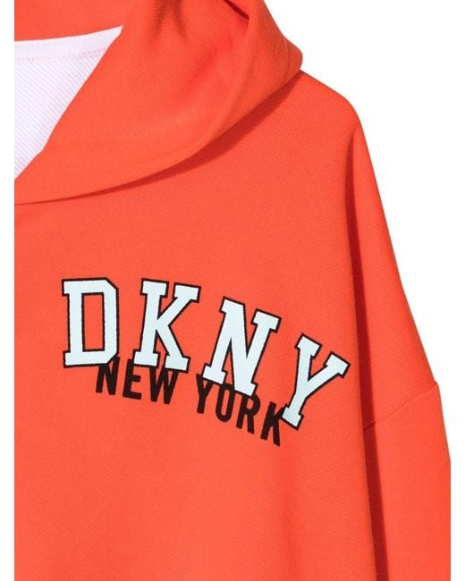 DKNY Red Hooded Cardigan