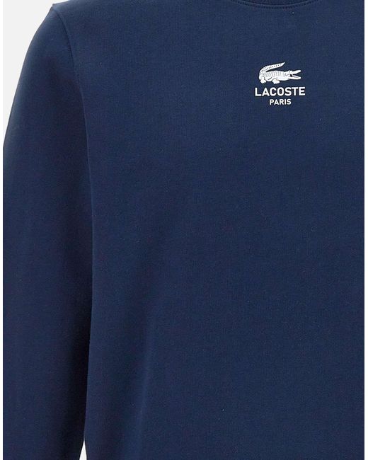 Lacoste Unisex Katoenen Marineblauw Sweatshirt in het Blue