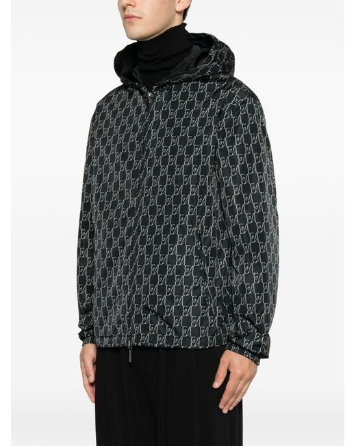 Emporio Armani Black Nylon Bomber Jacket