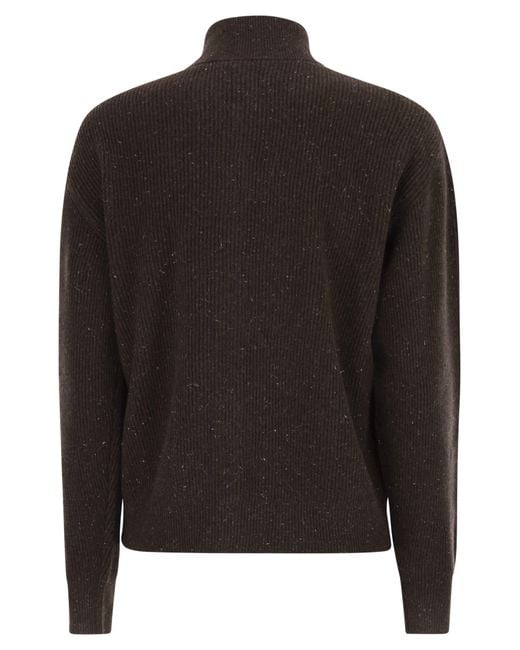 Peserico Black Cardigan With Buttons