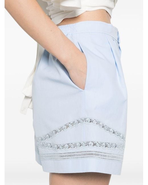Ermanno Scervino Blue Cotton Shorts
