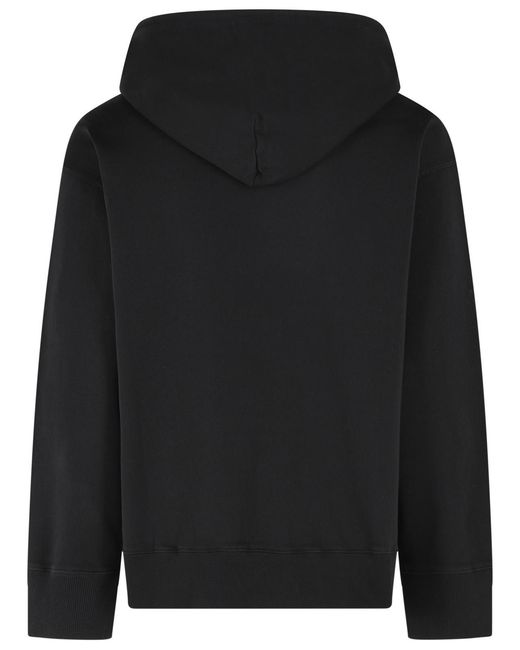 MM6 by Maison Margiela Black Cotton Sweatshirt
