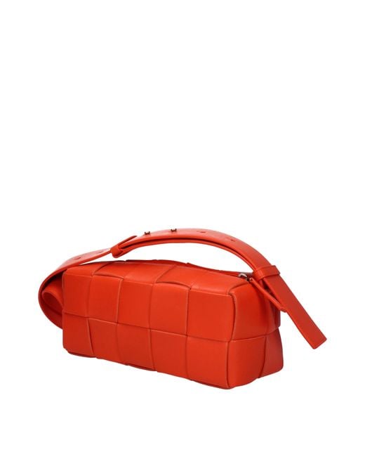 Bottega Veneta Red Shoulder Bags Cassette Leather for men