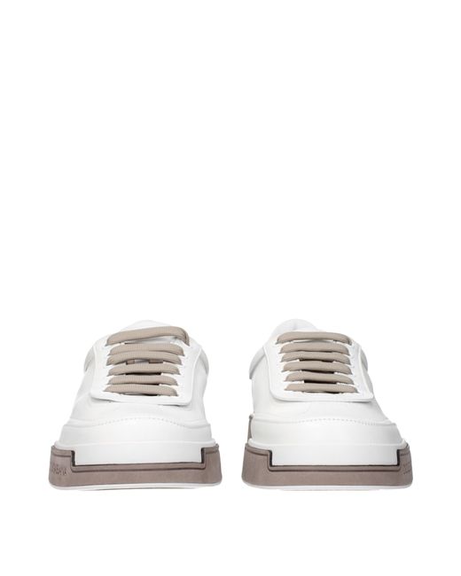 Dolce & Gabbana White Dolce&Gabbana Sneakers Portofino Yacht Leather/Dove for men