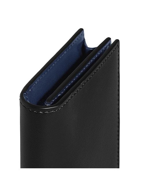 Montblanc Black Card Holder Meisterstück Leather for men