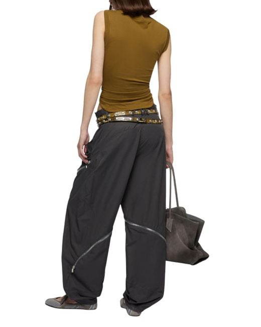 The Attico De Attico Dark Gray Long Pants