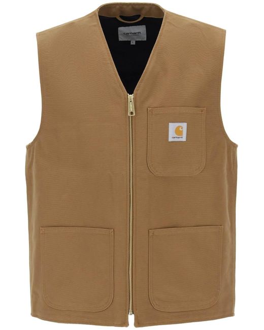 Carhartt Arbor Cotton Canvas Vest in het Brown voor heren