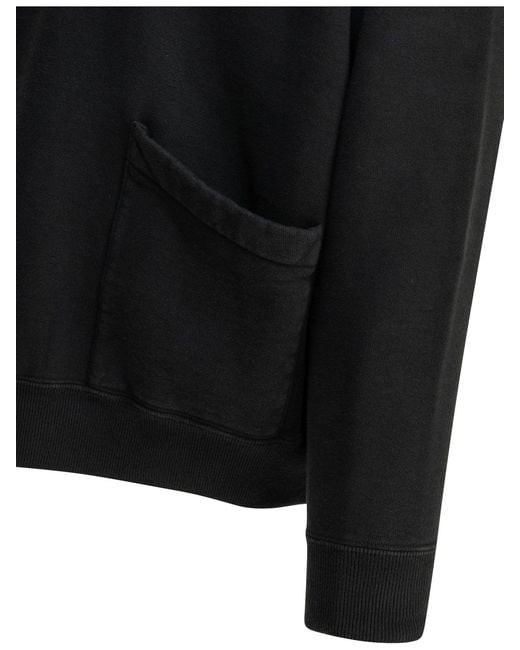 A.PRESSE Black Half Zipper Sweatshirt