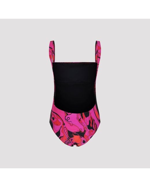 Emilio Pucci Pink Polyamide One-Piece