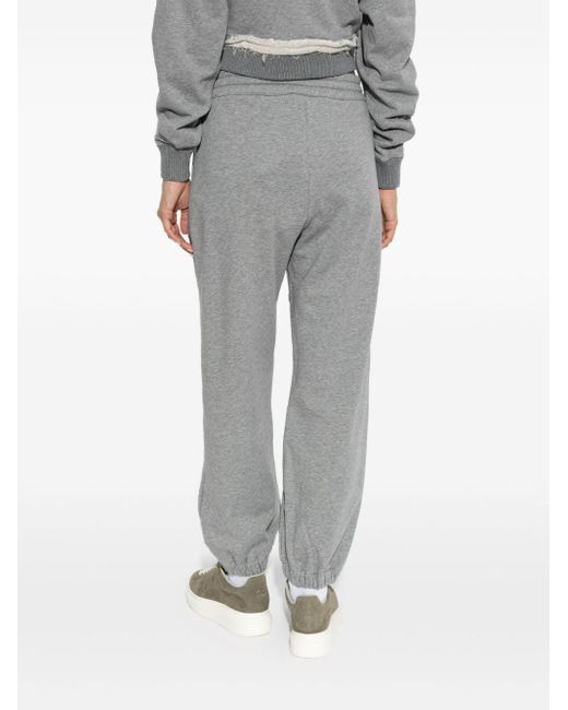 Alexander McQueen Alexander Mc Queen Logo Cotton -trainingsbroek in het Gray