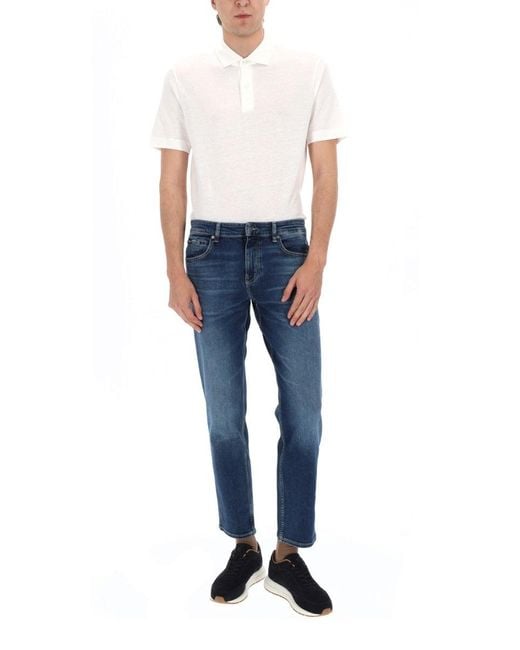 Boss Blue Maine Regular-Fit Jeans for men