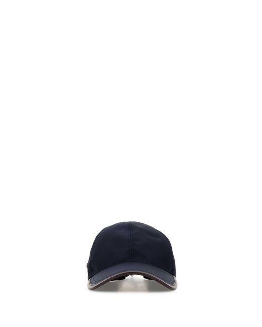 Prada Blue Re-Nylon Baseball Cap for men