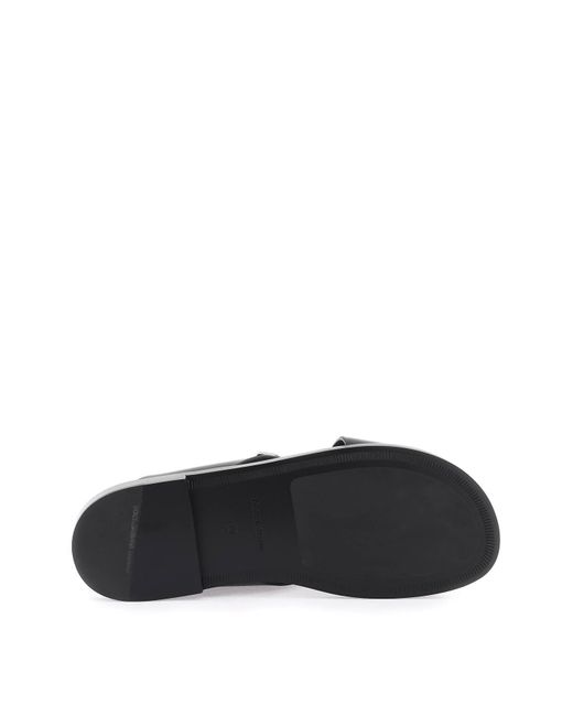 Sandales en cuir avec logo DG Dolce & Gabbana pour homme en coloris Black