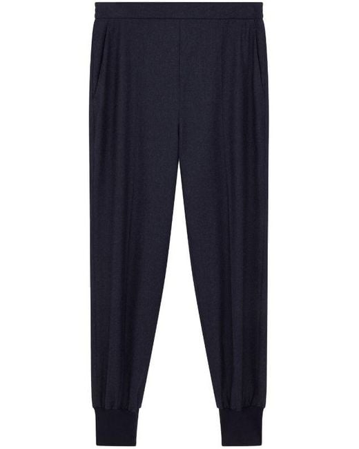 Stella McCartney Blue Wool Flannel Jogger