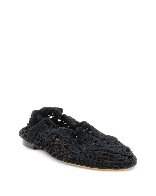 Odissi Black Flat Shoes Outer: Polyester