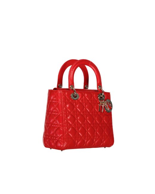 Dior Lady D Medium Bag in het Red