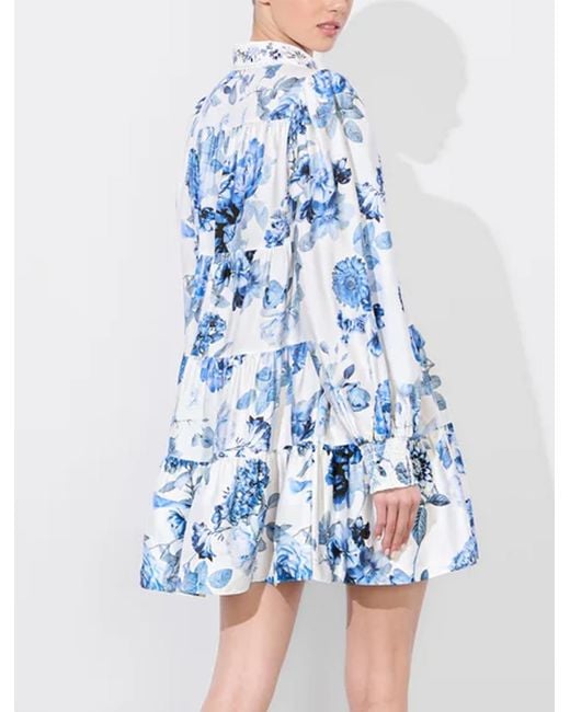 Alice + Olivia Blue Dresses Multi Colour