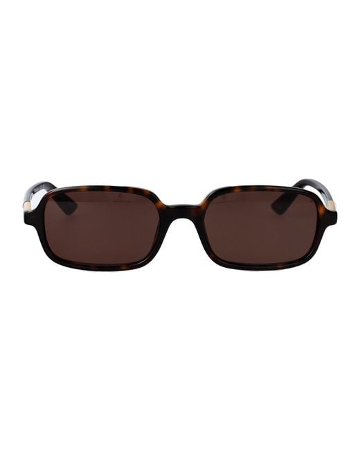 Chloé Brown Rectangular Sunglasses Ch0363 S 002