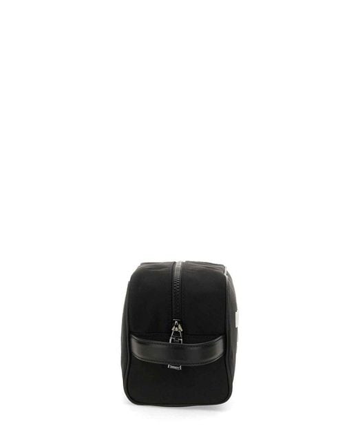 Dolce & Gabbana Black Logo Necessaire Bag for men