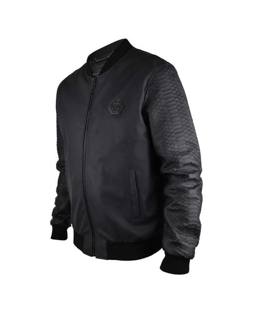 Philipp Plein Leren Jack Van in het Blue