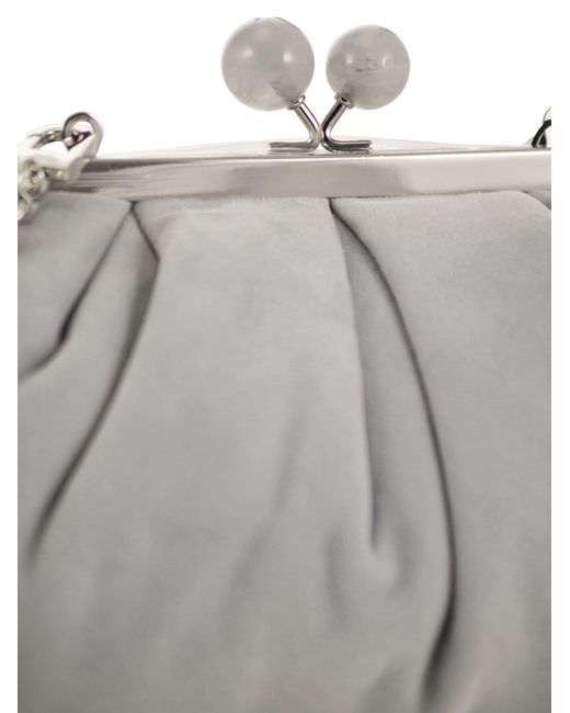 Weekend by Maxmara Valois Pasticcino Tas Klein In Suede in het Gray