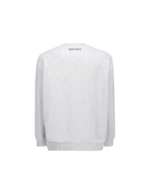 Marcelo Burlon White Cotton Logo Sweatshirt for men