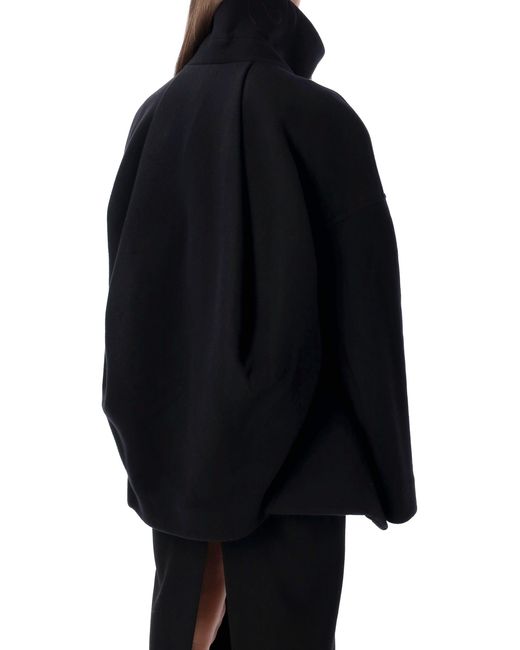 Rick Owens Blue Wool Draculimo Structured Jacket