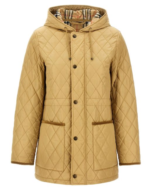Burberry Jacket Stitching in het Natural